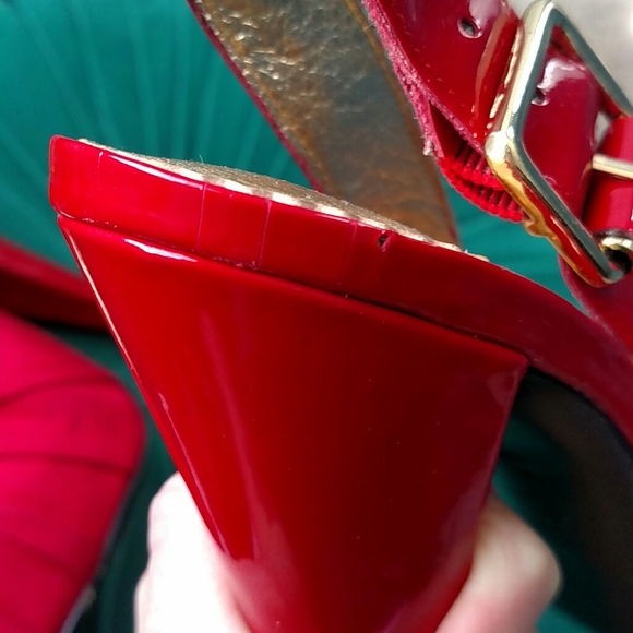 Report red slingback sz 7.5 - Picture 8 of 8